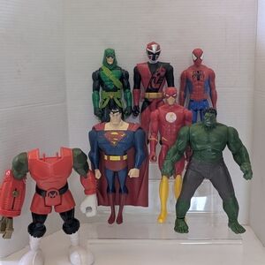 Superhero Action Figure Lot - Multicolor